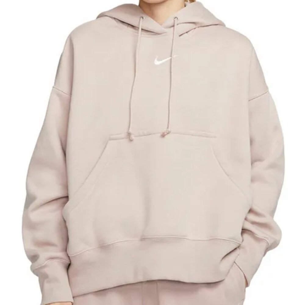 Nike Phoenix oversized hoodie & high waisted jogger sweatpants - diffused taupe